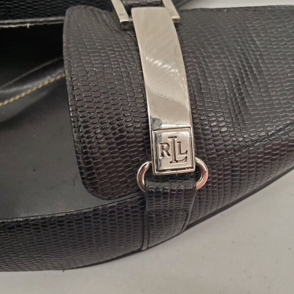 Lauren Ralph Lauren Megan Classic Black Low, Kitten Heel Pumps - Picture 11 of 11